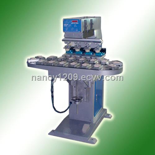 4-color pad printing machine with sealed ink tray