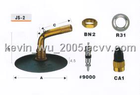 JS-2 rubber base tube tyre valve for Passenger car and Light Truck.