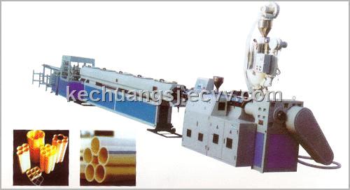 PVC,PE Quincunx Multi-Hole Casing Pipe Production Line