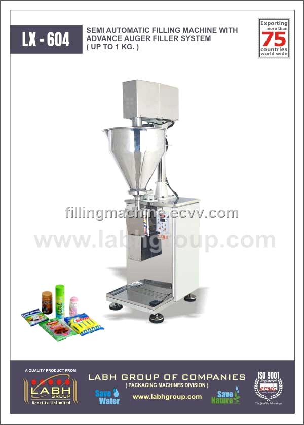 Sell Semi Automatic filling machine with advance auger filler system (Model LX-604)