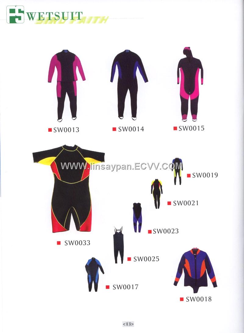 wetsuits are available