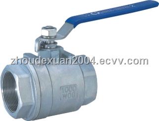2PC Full Bore Stainless Steel Ball Valve with Internal Thread(1000PSI-2000PSI)