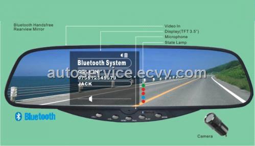 3.5 inch TFT Bluetooth Handsfree Car Kits with Camera/Parking Sensor