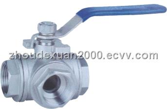 Sell T/L Pattern Three Way Standard Bore Stainless Steel Ball Valve