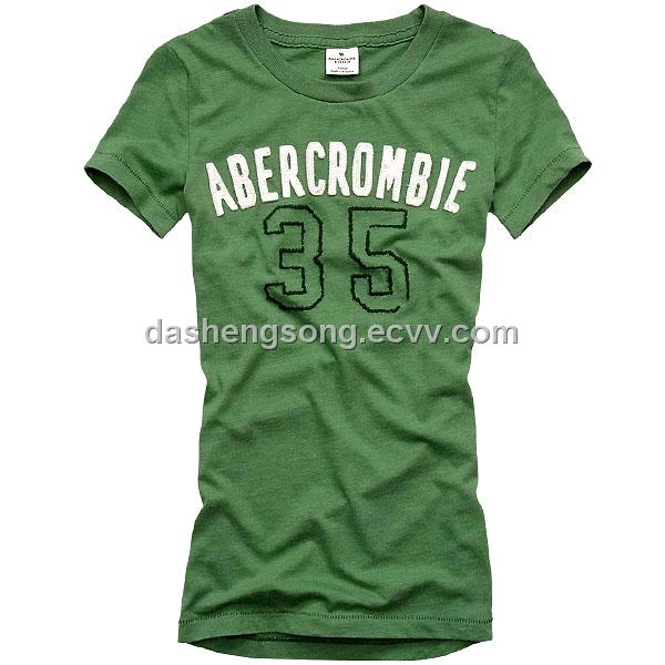 Abercrombie fitch Af Christian Audigier Men's Women's short sleeve T-shirts Paypal wholesale