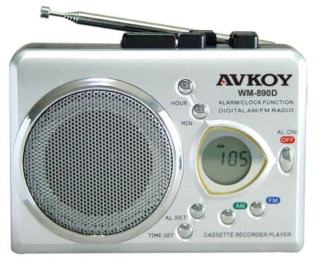 Digital Radio cassette recorder with Auto-reverse