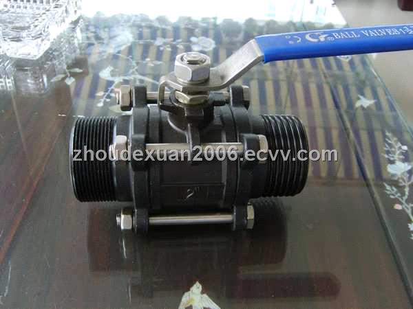 Sell 3PC Full Bore Carbon Steel Ball Valve With Male Screw End