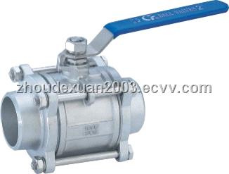 Sell 3PC Full/Reduce Port Stainless Steel Butt Welding Ball Valve