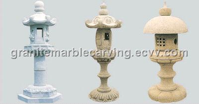 granite marble stone carvings  oil lantern