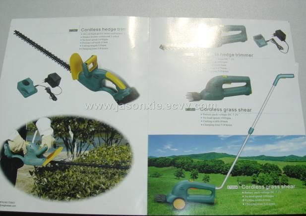 cordless hedge trimmer , cordless grass shear 
