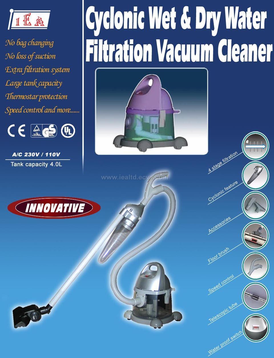 Water Filtration Vacuum Cleaner from China Manufacturer, Manufactory