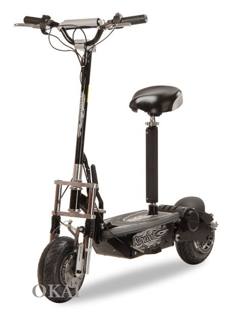 500W Front/Rear Suspension Electric Scooter(HOT) ES16-500W-BlACK