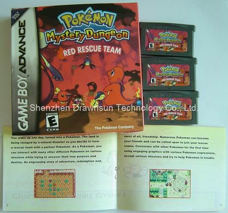 Pokemon series and 256MB capacity new games of GBA