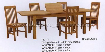 solid oak furniture (Table chair cupboard) - China solid oak furniture ...