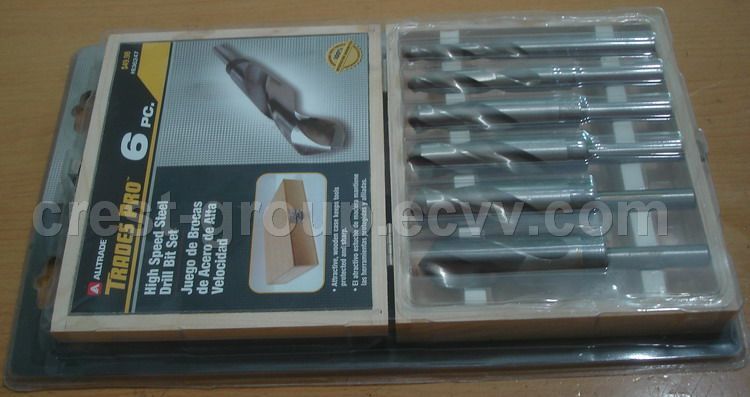 6pcs equal shank drills hf-601