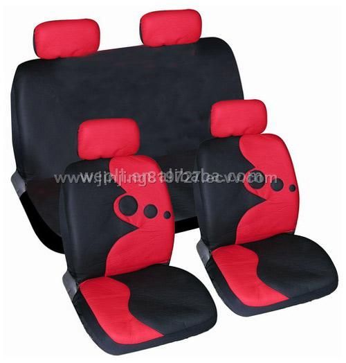 Red infant car seat covers