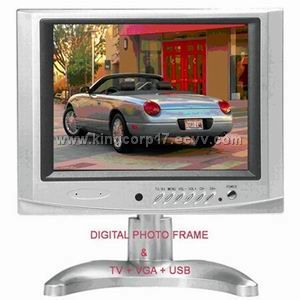 10.4 Inch Digital Photo Frame With +VGA+Monitor+TV P104T