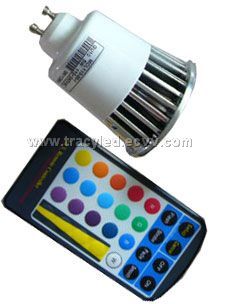 High Power LED Spot Light GU10 with Wireless Remo MCL110