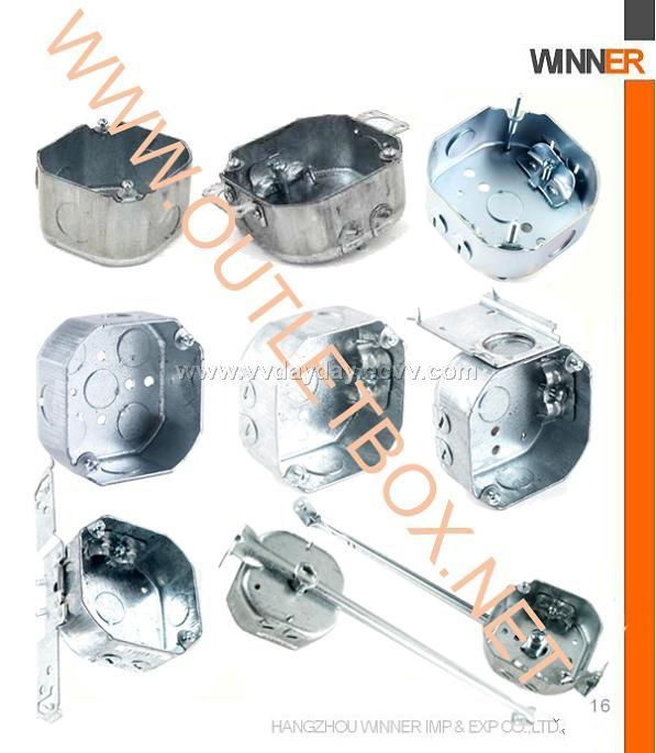 outlet box steel box octagon box fan box outlet box
