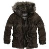 Stylish Abercrombie & Fitch AF A&F Mens Jacket Coat Overcoat Outerwear Winter Coat with Fur Abercrombie & Fitch