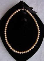 fresh water pearl pattern necklace 001-450