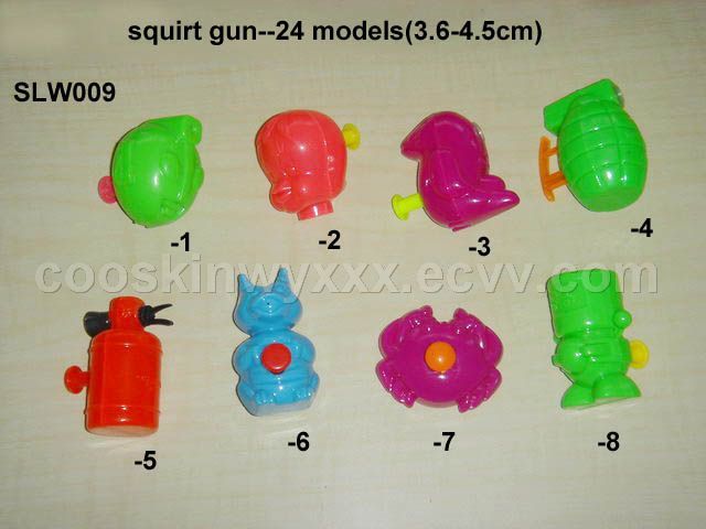 toys and water squirt gun
