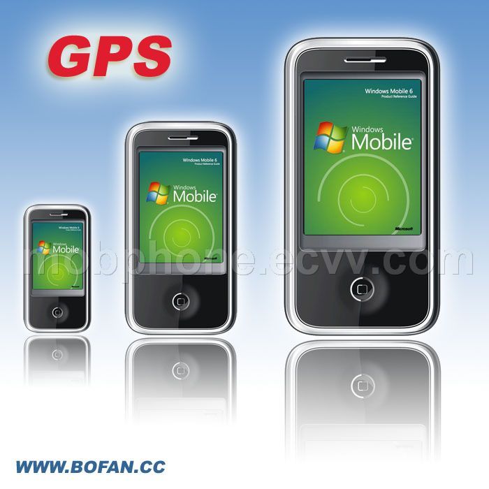mobile phone screen. GPS PDA Smart Mobile Phone