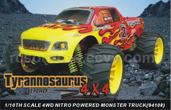 110th scale nitro gas monster truck