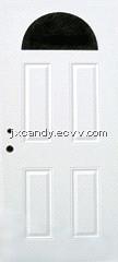 Pre-cut Out Steel Door With Wood Edge JX-PSD