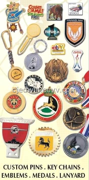 badges, medals, enamel, custom pin, key chains, lanyard, acrylic products CS8742