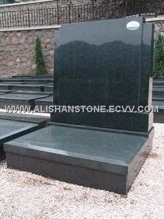 European and American style China Black memorials tombstone, marble and Chinese black granite urns Tombstone