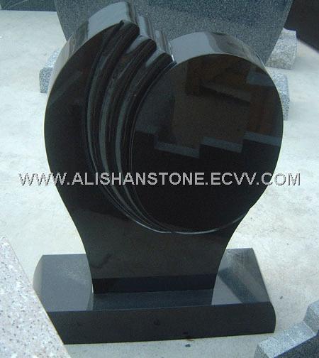 Shanxi Black European Style Granite Monument Tombstone