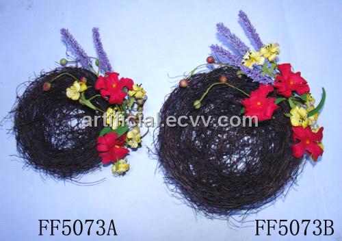 artificial flower nest,bird nest,bird decoration,twig nest FF5073A,FF5073B