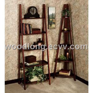 Wooden Ladder Corner Shelf