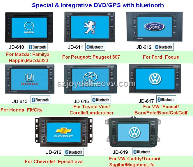 Special&Integrative DVD/GPS with 6.5inch bluetooth/TV/Touchscreen JD-610---JD-619