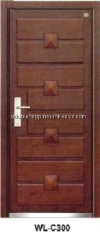 Fire-ralated steel wood armored doors 