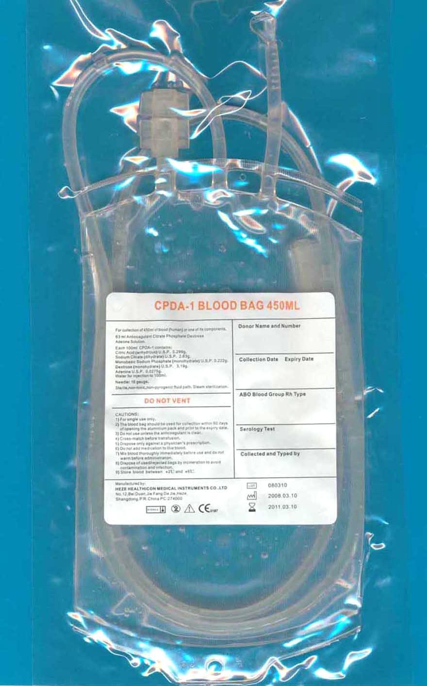 Plastic Blood Bag from China Manufacturer, Manufactory, Factory and