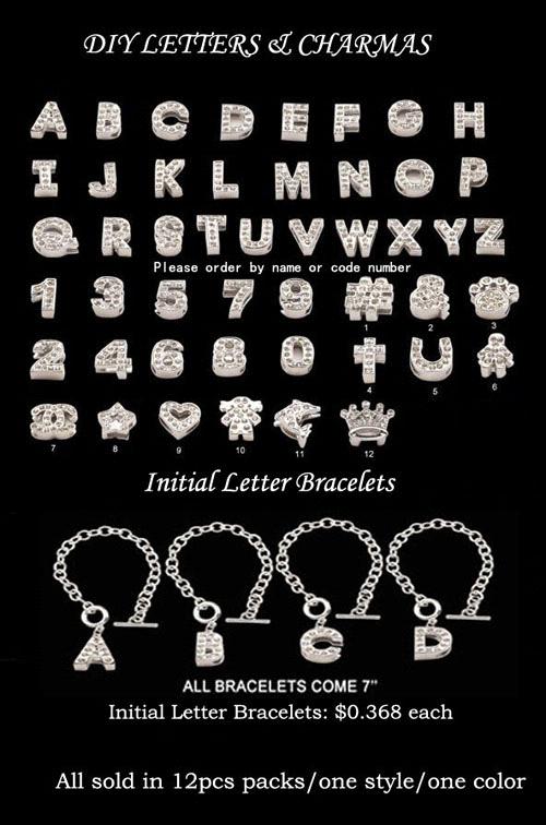 Letters Charms