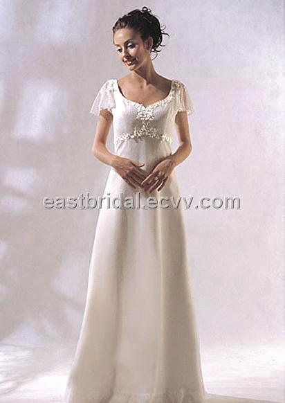 short wedding dress with sleeves. Wedding Dress ifwd0028