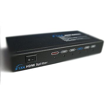 1x4 HDMI splitter: 1 HDMI in 4