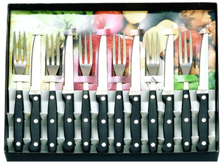 kitchen knife and fork. 12 PCS Steak Knife and Fork