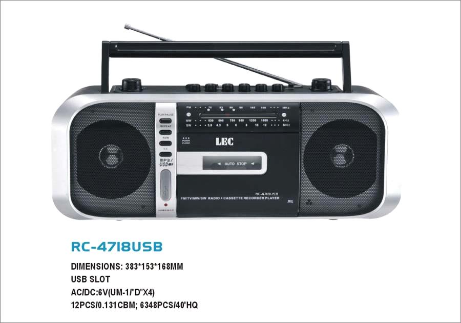 Recorders on Mp3 Radio Cassette Recorder  Rc 4718usb    China Radio Cassette