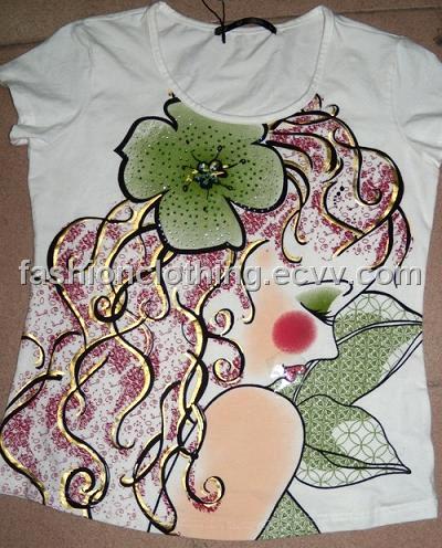 Women Fashion Clothes Factory China on Shirts   China Hand Painted T Shirts  Fashion T Shirts   2035508