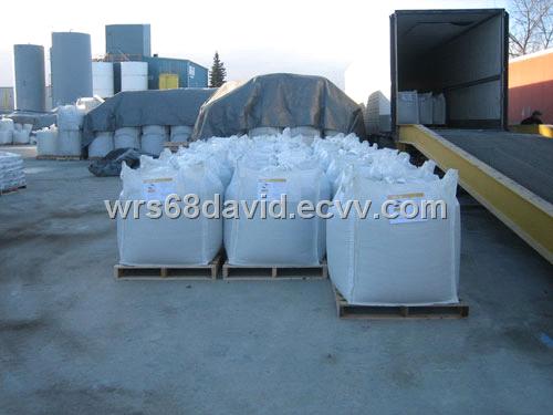 Flood barriers packaged seven systems per pallet for shipping