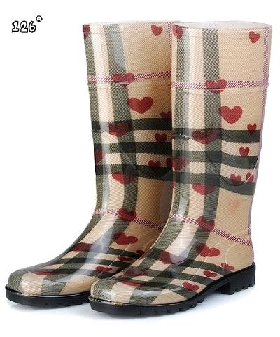 Western Fashion Rain Boots on Womens Rain Boots   China Burberry Womens Rain Boots  Knee High Boots