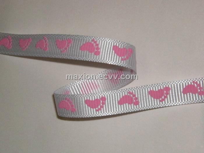 Grosgrain Ribbon with Puff Print - China Baby R