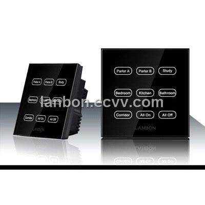 Touch Switch  Lamps on Nine Gang Remote Touch Switch   China Nine Gang Remote Touch Switch