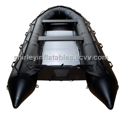 ... Duty Aluminum Floor Thick PVC Inflatable Boat - China inflatable boat