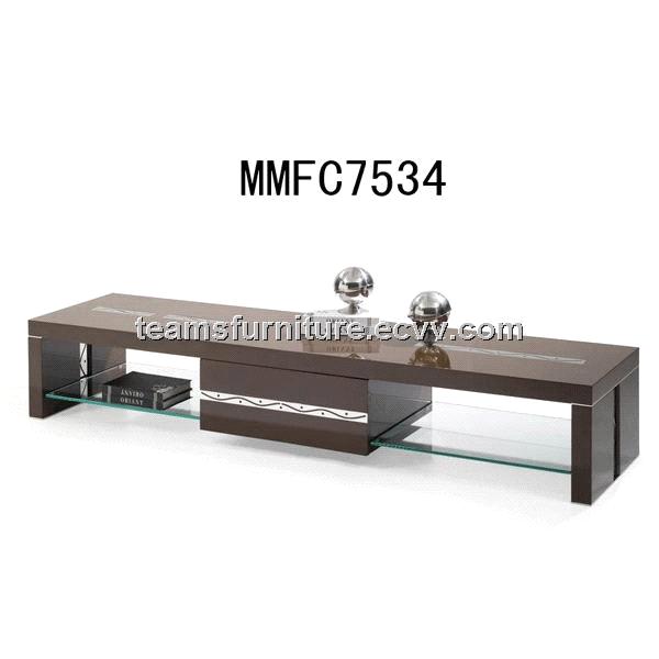  tv cabinet with glass shelf (NC67062) - China Modern wooden tv stands