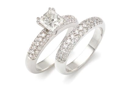 wedding ring white gold 18k